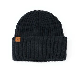 NEW Warm Black Knit Beanie Britts Knits. Perfect cozy gift in fall or winter!